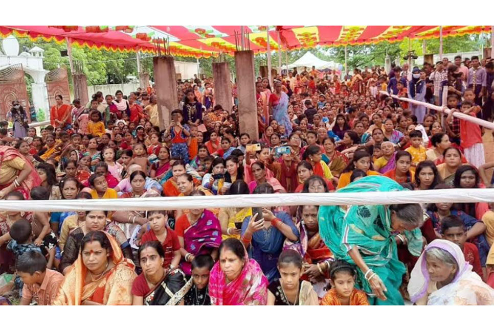 হবিগঞ্জ রামকৃষ্ণ মিশনে কুমারী পূজা অনুষ্ঠিত