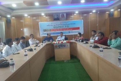 কুষ্টিয়ায় জাতীয় জন্ম ও মৃত্যু নিবন্ধন দিবসে আলোচনা সভা