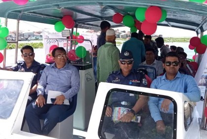 চাঁদপুরের পদ্মা-মেঘনায় মা ইলিশ সংরক্ষণ অভিযানে নৌ র‌্যালি