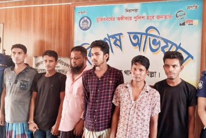 লাকসামে আন্তঃজেলা চোর চক্রের ৬ সদস্য গ্রেফতার