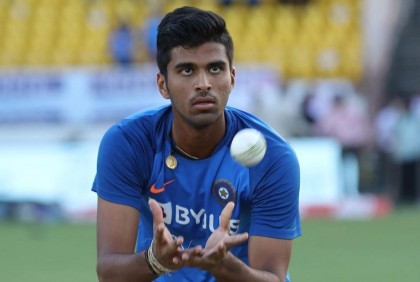 ছিটকে গেলেন চাহার, ডাক পেলেন ওয়াশিংটন
