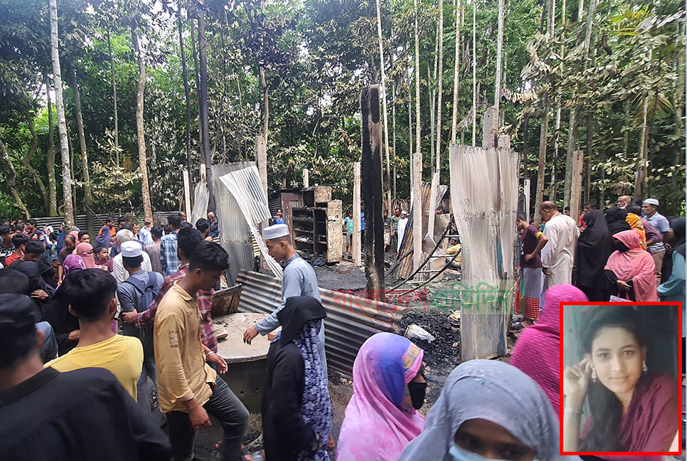 দুর্বৃত্তদের আগুনে ঘুমন্ত অন্তঃসত্ত্বার মৃত্যু, বসতঘর পুড়ে ছাই 