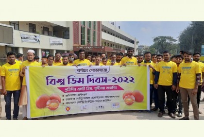 নোয়াখালীতে বিশ্ব ডিম দিবস উপলক্ষে বর্ণাঢ্য শোভাযাত্রা ও আলোচনা সভা 