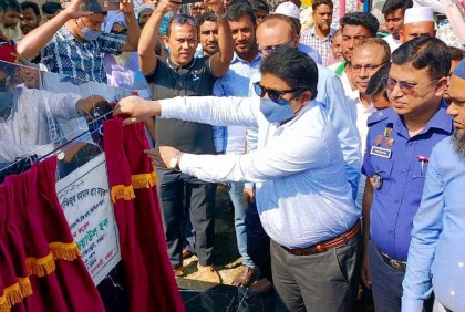 বগুড়ায় বীর মুক্তিযোদ্ধা হাফিজুর রহমান সড়ক উদ্বোধন