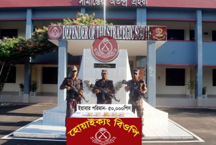 টেকনাফে বিজিবির অভিযানে ৫০ হাজার পিস ইয়াবা উদ্ধার
