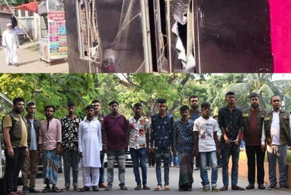 পুলিশ বক্সে হামলা : ১১ রিকশা শ্রমিক রিমান্ডে