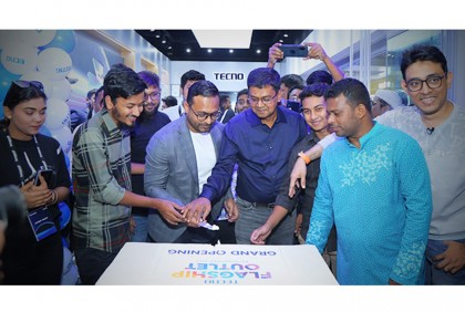 বসুন্ধরা সিটি শপিং কমপ্লেক্সে টেকনোর প্রথম ফ্ল্যাগশিপ আউটলেট