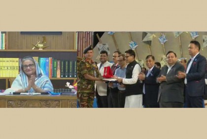 শেখ রাসেল পদক পেল ঢাকা রেসিডেনসিয়াল মডেল কলেজ

