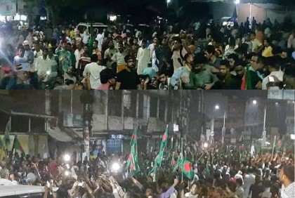 খুলনায় রাতেই বিএনপি কার্যালয়ের সামনে জড়ো হয়েছেন নেতাকর্মীরা

