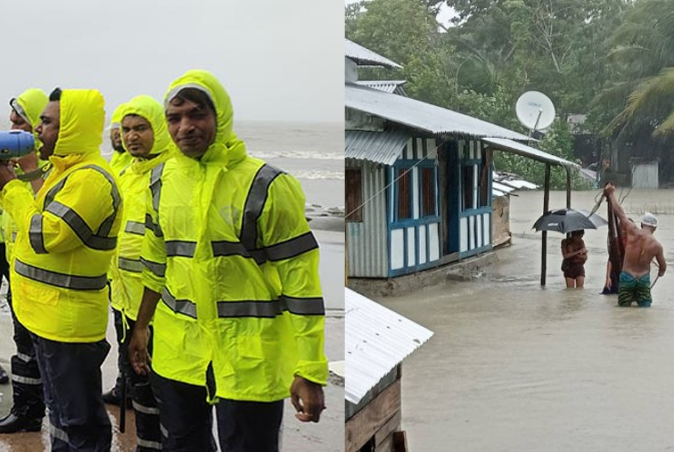 সিত্রাং: পটুয়াখালীতে প্রায় ৫১৭ মি. মি. বৃষ্টিপাত, আশ্রয় কেন্দ্রে অর্ধলক্ষাধিক মানুষ