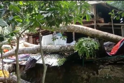 সিত্রাংয়ের তাণ্ডবে পটুয়াখালীতে নিহত ১, শতাধিক পুকুর প্লাবিত