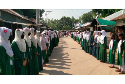 নাগরপুরে স্বপন হত্যাকারীদের গ্রেফতার ও ফাঁসির দাবিতে মানববন্ধন