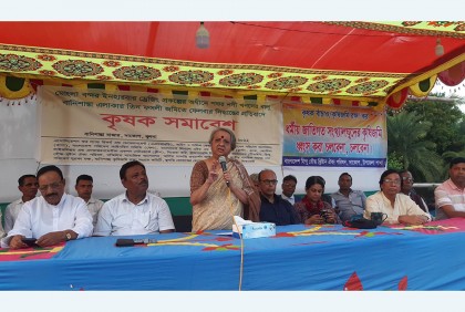 কৃষি জমি রক্ষায় কৃষক সমাবেশ
