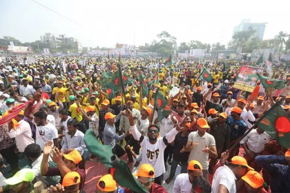 বরিশালে বিএনপির সমাবেশ শুরু