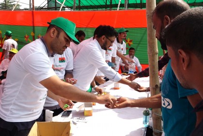 বরিশালে বিএনপির গণসমাবেশে বিনামূল্যে চিকিৎসা দিচ্ছে ড্যাব