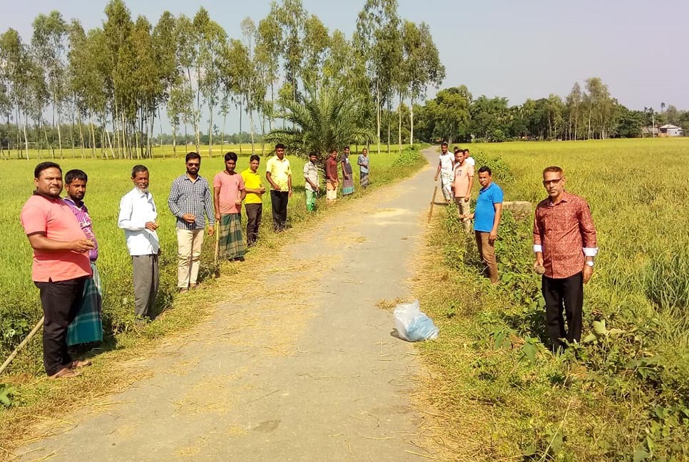 নালিতাবাড়ীতে বজ্রপাত রোধে তালের বীজ রোপণ 