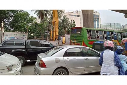 যুবলীগের মহাসমাবেশ শেষে রাজধানীতে যানজট