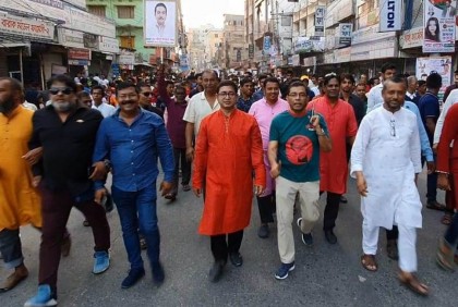 ফরিদপুরে আওয়ামী লীগ নেতা ফারুক হোসেনের বিশাল শোডাউন
