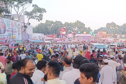 কানায় কানায় পরিপূর্ণ হয়ে উঠছে বিএনপির সমাবেশস্থল