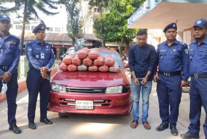 লালমনিরহাটে গাঁজাসহ একজন আটক 