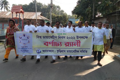 
বিভিন্ন কর্মসূচিতে কুড়িগ্রামে বিশ্ব ডায়াবেটিস দিবস পালিত