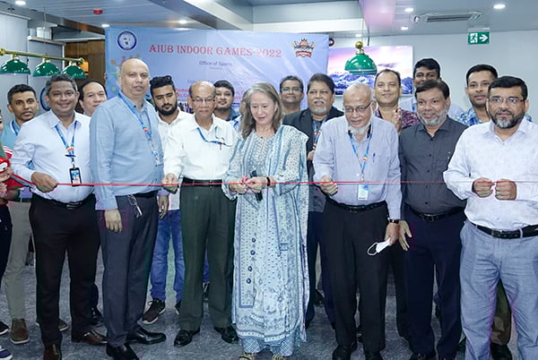 এআইইউবি’তে ইনডোর গেমস- ২০২২ এর উদ্বোধন