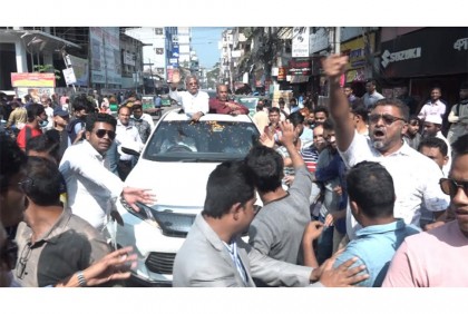 বরিশালে শোডাউন ও সমাবেশ করেছে জেলা বিএনপি