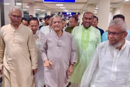 সিলেটে পৌঁছালেন মির্জা ফখরুল 

