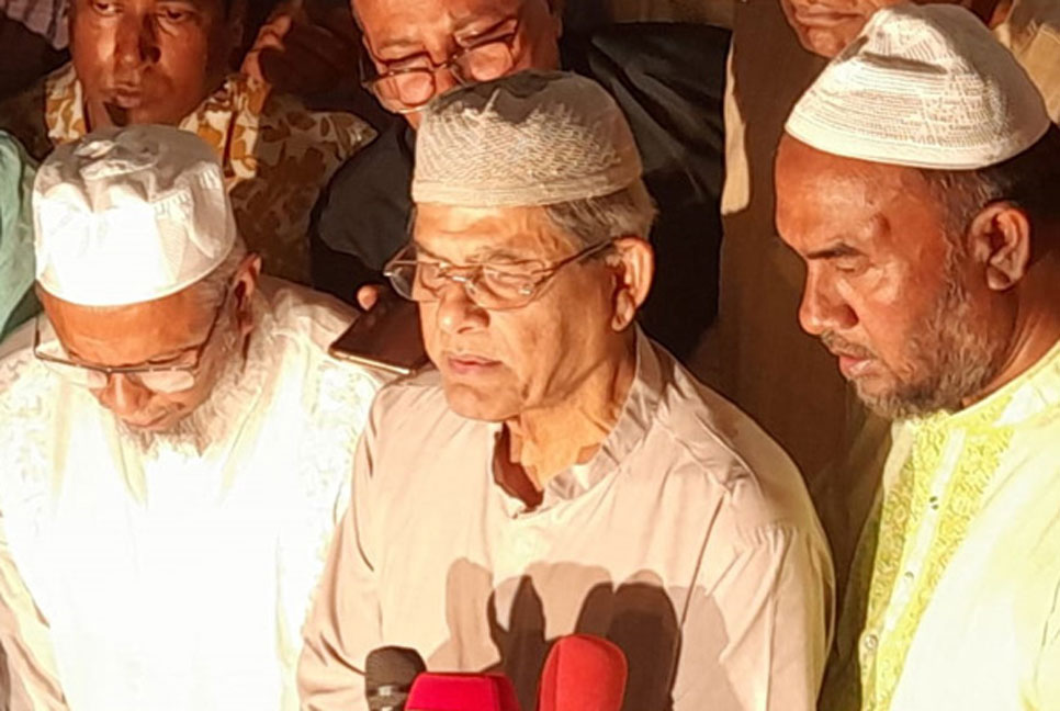 নির্দলীয় সরকারের অধীনে নির্বাচন এদেশের মানুষের দাবি : ফখরুল