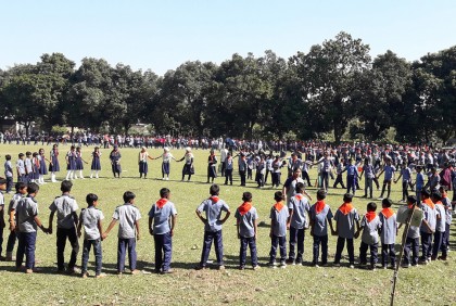 বীরগঞ্জে কাব হলিডে ক্যাম্প অনুষ্ঠিত