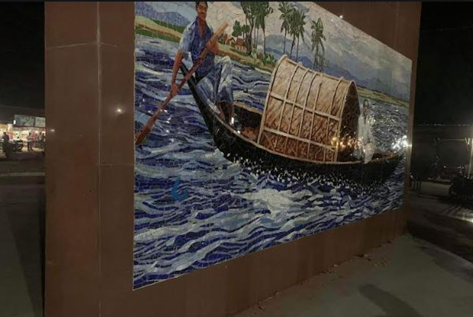 বোয়ালমারীতে রাতের আঁধারে বঙ্গবন্ধুর ম্যুরাল ভাঙার চেষ্টা