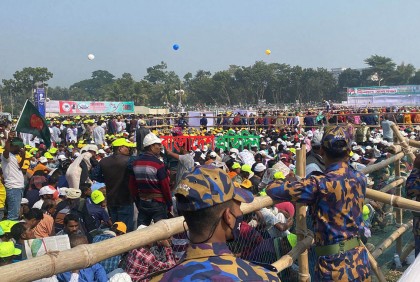 যশোর জেলা আওয়ামী লীগের জনসভা শুরু