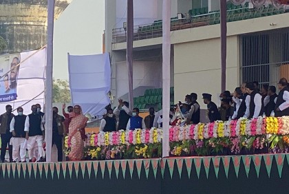 যশোরে জনসভায় যোগ দিয়েছেন প্রধানমন্ত্রী