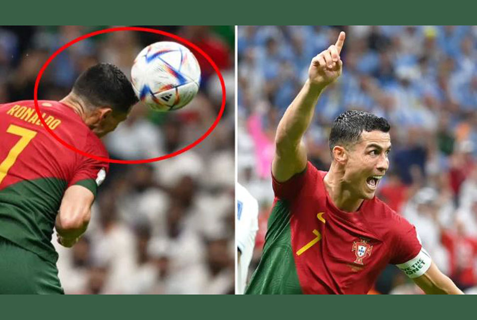 গোল না করেও গোলের দাবি রোনালদোর, বিতর্ক