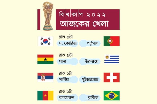 আজকের খেলা