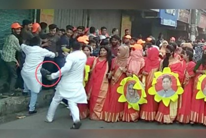 ছাত্রলীগ নেতার বিরুদ্ধে কর্মীদের জুতাপেটা করার অভিযোগ 