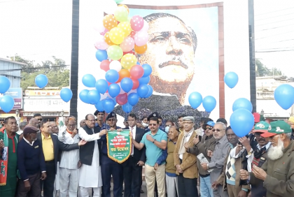 যশোর মুক্ত দিবস উপলক্ষে বর্ণাঢ্য র‌্যালি 