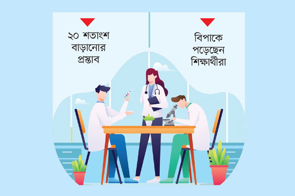 ব্যয় বাড়ছে মেডিকেল শিক্ষায়