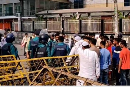 খুলে দেওয়া হলো বিএনপি কার্যালয়ের সামনের সড়ক 


