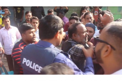 মির্জা ফখরুল আটকের ঘটনায় ঠাকুরগাঁওয়ে বিএনপির বিক্ষোভ