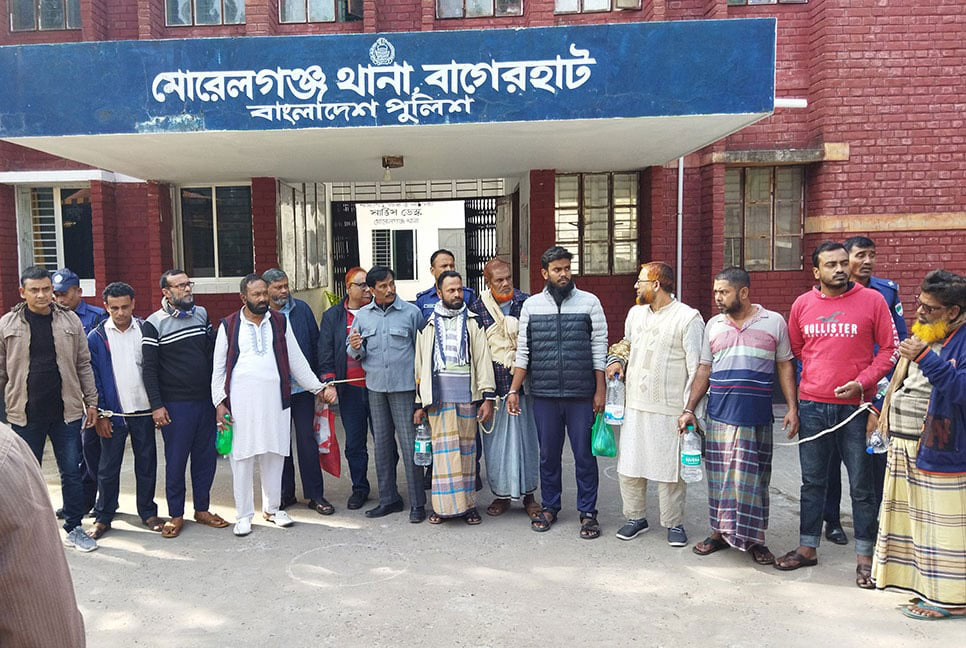 বাগেরহাটে বিএনপির ৯ নেতাকর্মীসহ গ্রেফতার ১৪