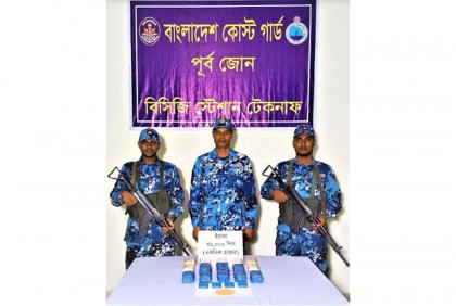টেকনাফে কোস্টগার্ডের অভিযানে ৩১ হাজার ইয়াবা উদ্ধার