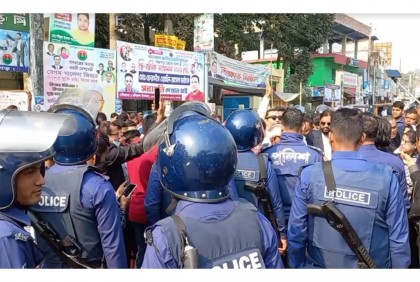 পঞ্চগড়ে বিএনপির বিক্ষোভ মিছিলে বাধা 