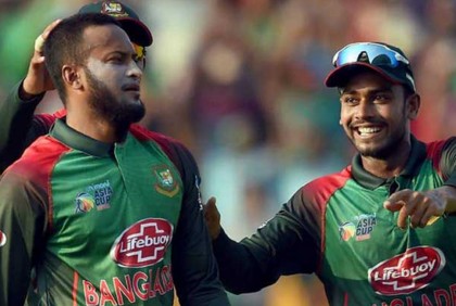 ওয়ানডে অলরাউন্ডার র‍্যাংকিংয়ে শীর্ষে সাকিব, তিনে মিরাজ