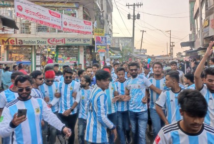 বিশ্বকাপ খেলাকে ঘিরে ব্রাহ্মণবাড়িয়ায় পুলিশের বাড়তি নিরাপত্তা