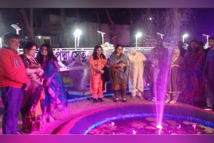শ্রীবরদী থানায় পদ্মা সেতুর প্রতিরূপ, পিঠা উৎসব