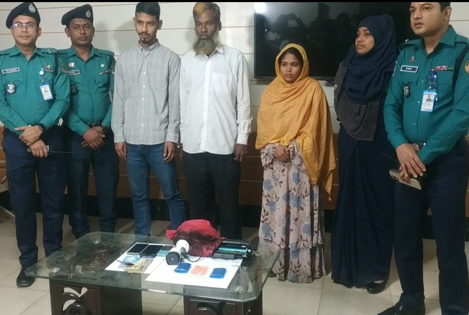 গাজীপুরে পাচারকারী চক্রের ৬ সদস্য গ্রেফতার 