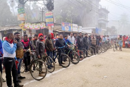 দিনাজপুরে বাইসাইকেল প্রতিযোগিতা