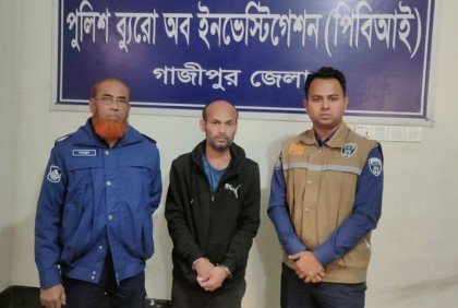 স্ত্রীকে খুনের ঘটনায় স্বামী গ্রেফতার 