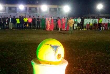 কলাপাড়ায় নাইট ফুটবল টুর্নামেন্ট